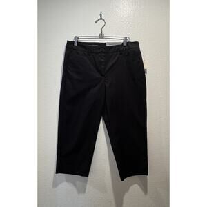 Talbots Women’s Petite‎ 6P The Perfect Skimmer Black Capri Pedal Pusher Pants